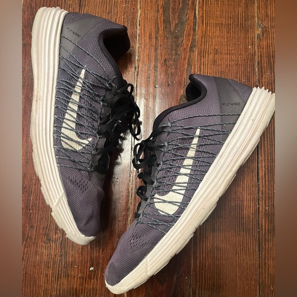 Nike Lunaracer+ 3 (554675-011) Charcoal/Black/White Size 10.5 - Picture 3 of 8